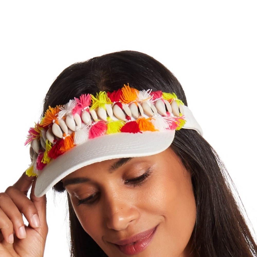 Steve Madden Seashell visor White